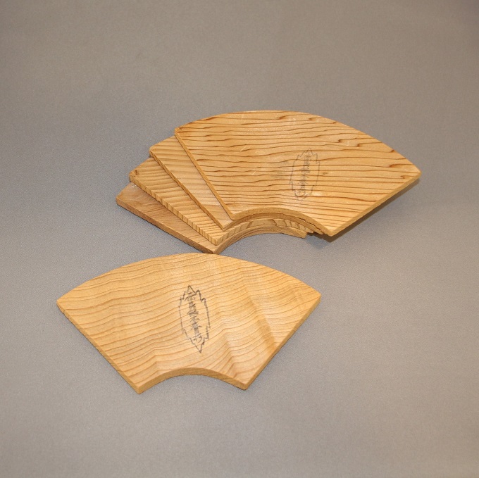 扇面銘々皿　5枚組